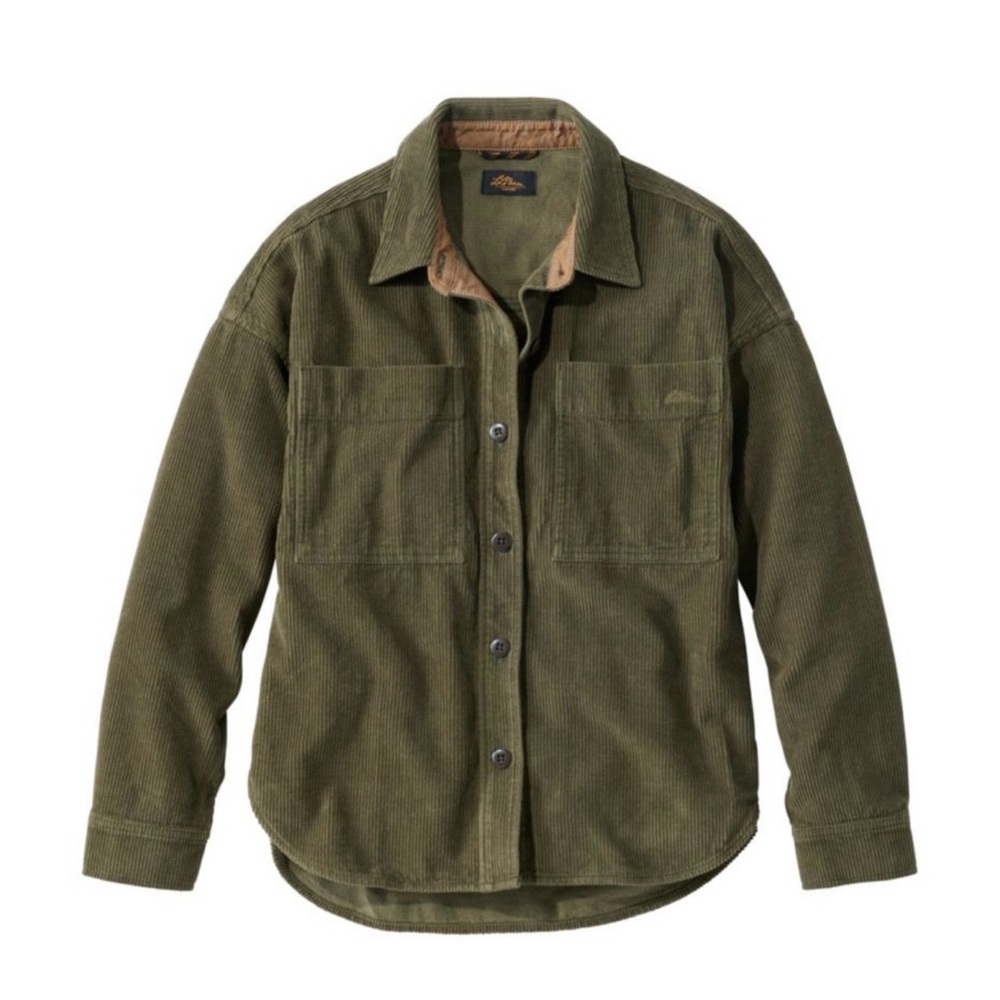 NWT LL BEAN SIGNATURE JAC CORDUROY WOMENS JACKET 

SZ MEDIUM

COLOR DARK LODEN 🤩